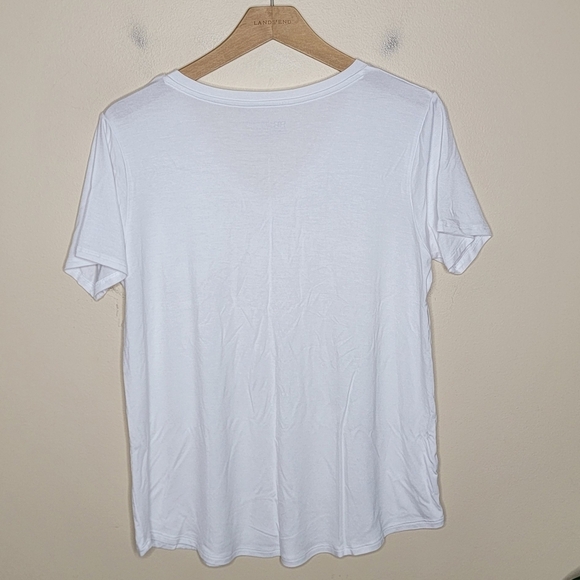 Albion | White V-neck Pocket Short Sleeve Tee Size Medium - Picture 4 of 4
